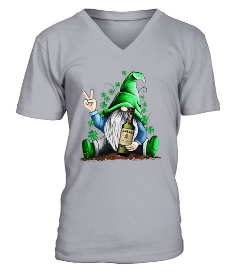 Gnome and Jameson shamrock St Patrick’s Day shirt Men's V-Neck T-shirt