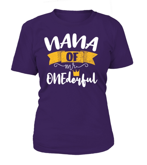 NANA of Mr Onederful 1st Birthday Matching Family Women's T-Shirt