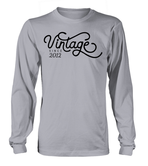 Vintage Since 2012 Birthday Gift Men's Long Sleeve