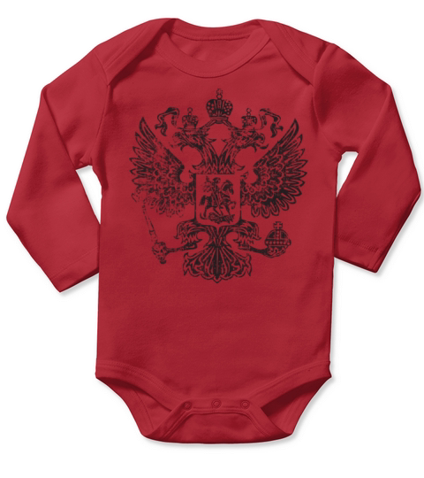 Russia Vintage Black Long Sleeve Baby One-Piece