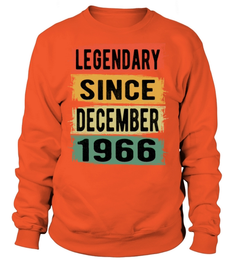 Birthday Retro Legendary December 1966 Women's Sweatshirt