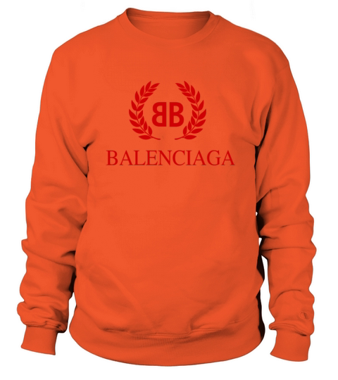 Balenciaga BB Logo Graphic Red Black Women's Sweatshirt