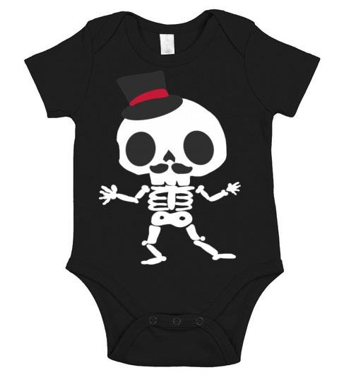Dancing Skull Short Sleeve Baby One-Piece