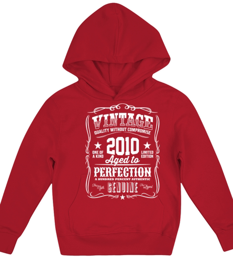 Vintage 2010 Aged to Perfection Kids Hoodie