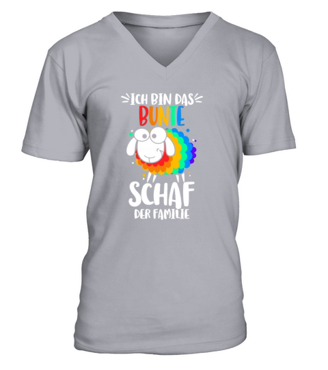 Ich bin das bunte Schaf der Familie Gay Regenbogen T-Shirt V-Neck T-shirt