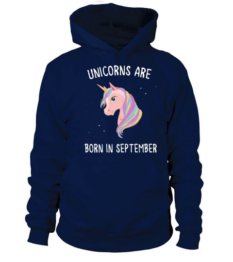 unicorns are born in september Women's Hoodie