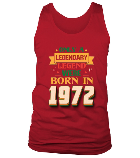 1972 Birthday Year Anniversary 50th Birthday Tank Top Unisex