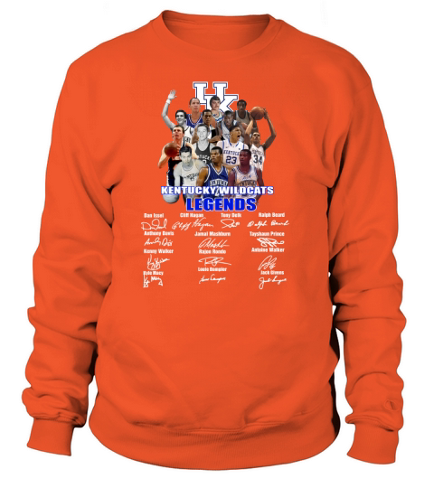 Kentucky wildcats legends basketball players signatures Women's Sweatshirt