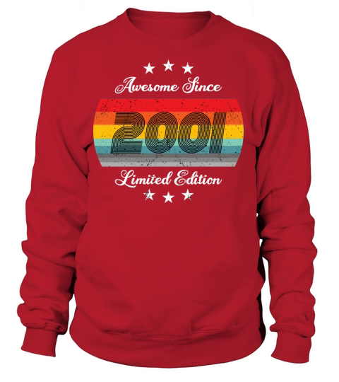 20th birthday born in 2001 Limited Edition 2001 Women's Sweatshirt