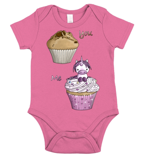 Special unicorn cupcake candy illustration cartoon Short Sleeve Baby One-Piece