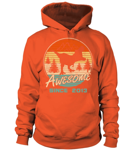 Awesome since 2013 Rex Dinosaurs Men's Hoodie