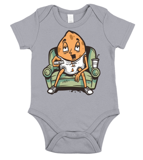 potato sofa television couch Short Sleeve Baby One-Piece