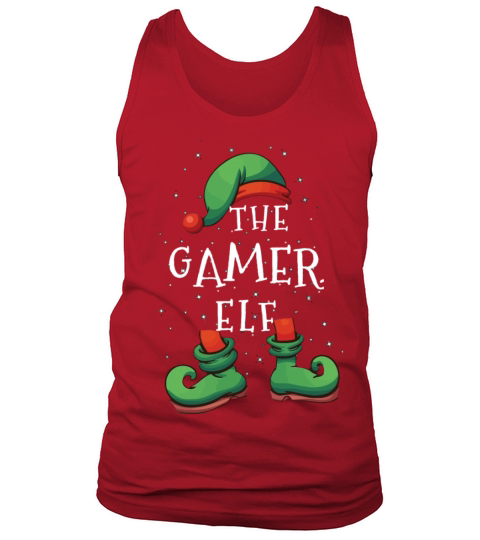 Gamer Elf Family Matching Christmas Gift Costume Men's Tank Top