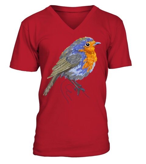 Colorful Bird Men's V-Neck T-shirt