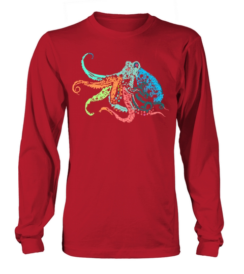 octopus multicolor Women's Long Sleeve