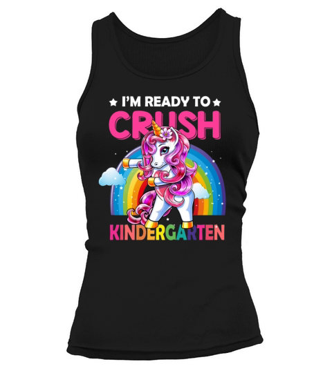 I m Ready To Crush Kindergarten Flossing Unicorn Women's Tank Top