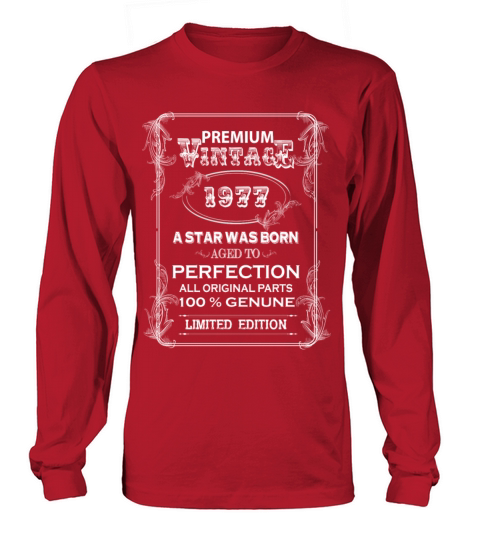 premium vintage 1977 Women's Long Sleeve