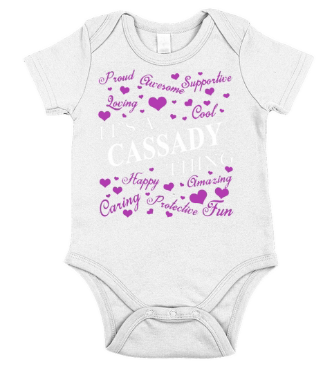 CASSADY Shirts - Its a CASSADY Thing Name Shirts Short Sleeve Baby One-Piece