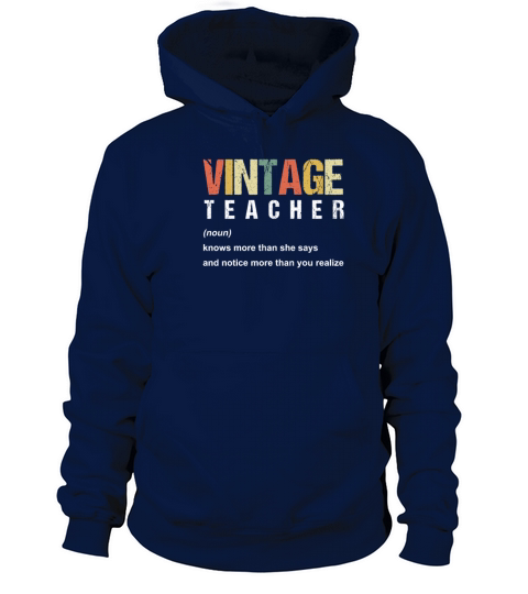 Vintage Teacher Teaching School Gift Men's Hoodie
