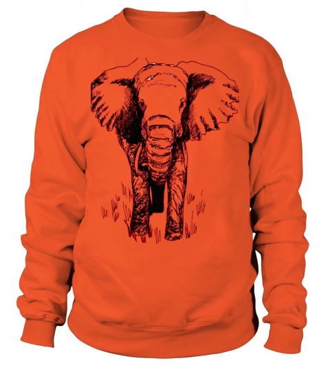 ELEPHANT COMING BY AES Men's Sweatshirt
