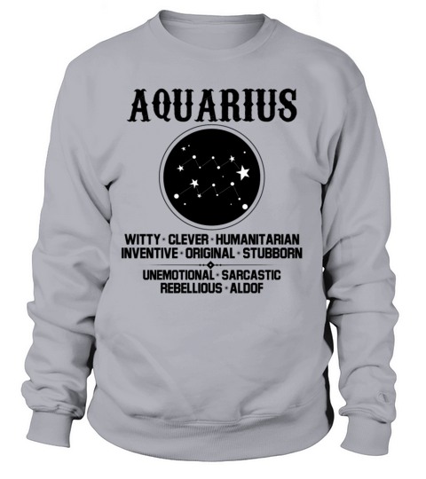 Aquarius Zodiac Sign Women's Sweatshirt
