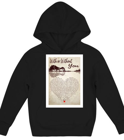 With Or Without You - Coffee Mug (colored) Kids Hoodie
