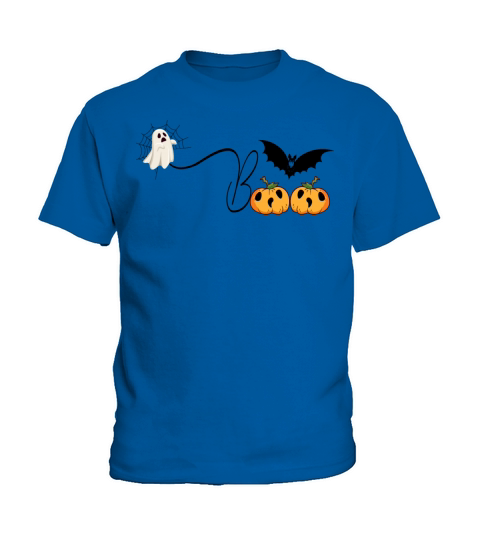 Boo Halloween Costume Spiders And Pumpkin Gifts Kids T-Shirt