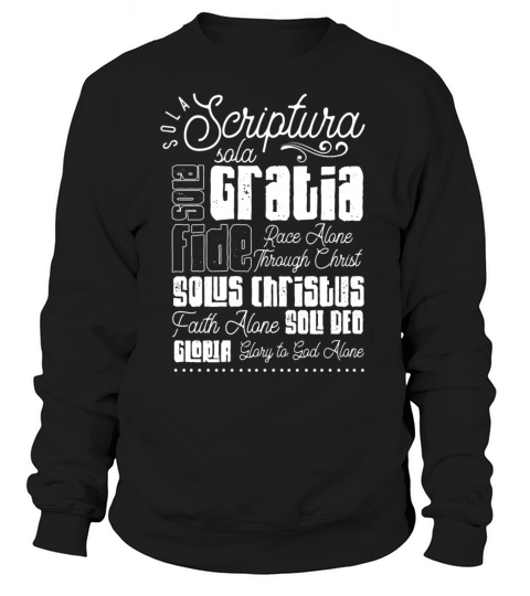 Sola Scriptura Protestant Christian Quote Women's Sweatshirt