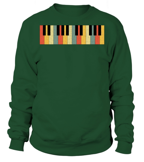 Keys Piano Keyboard Vintage Retro Men's Sweatshirt