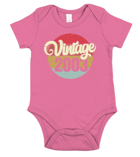 Vintage 2003 Retro Short Sleeve Baby One-Piece