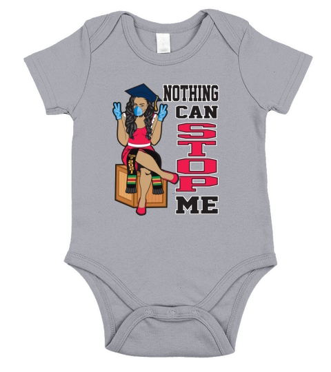 Nothing Can Stop Me Seniors Graduation Class of 2021 Short Sleeve Baby One-Piece