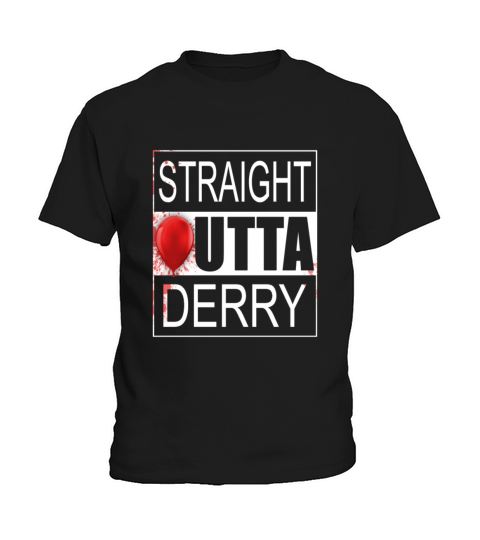 Straight Outta Derry It Horror Kids T-Shirt