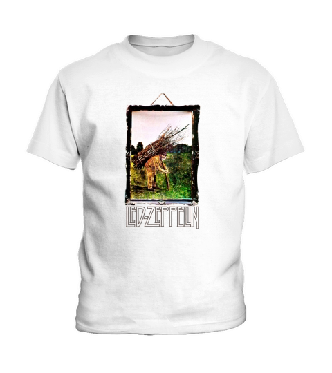 Led Zeppelin Man with Sticks Kids T-Shirt