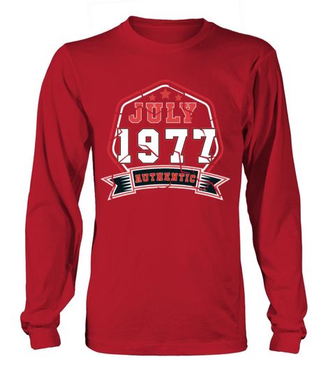 July 1977 Vintage Gift Idea Men's Long Sleeve