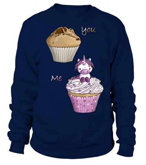 Special unicorn cupcake candy illustration cartoon Women's Sweatshirt