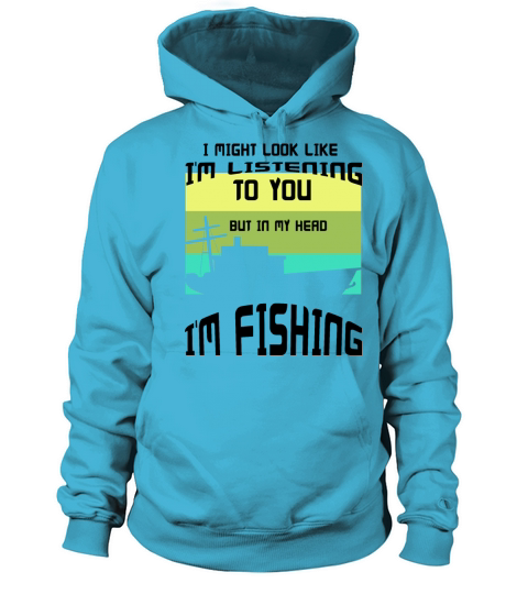 I MIGHT LOOK LIKE I M LISTENING TO YOU BUT IN MY H Women's Hoodie