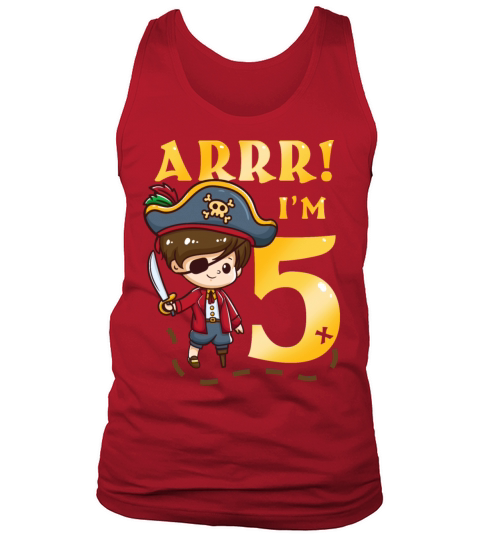5th Birthday Pirate Captain Men's Tank Top