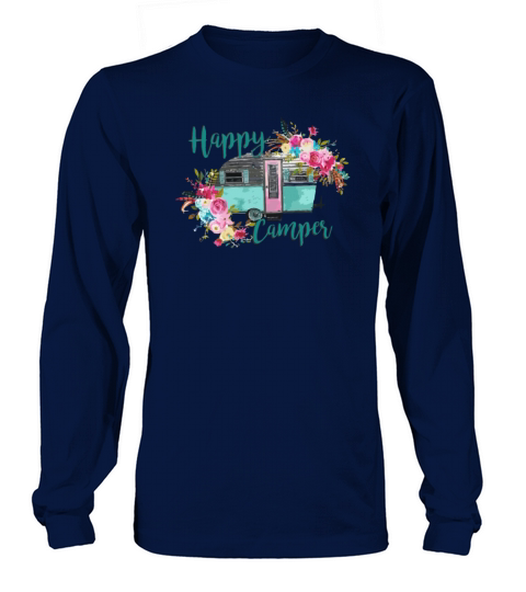 Happy Camper Shirt Women's Long Sleeve