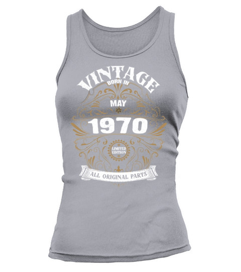 50th Birthday May 1970 Vintage Women's Tank Top