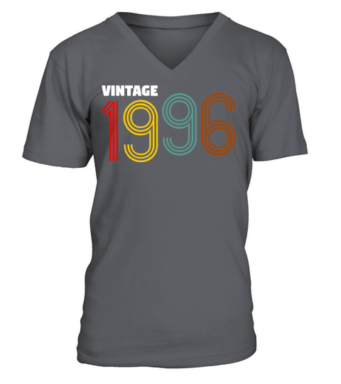 vintage 1996 Birthday Gift Shirt For Women And Men Men's V-Neck T-shirt