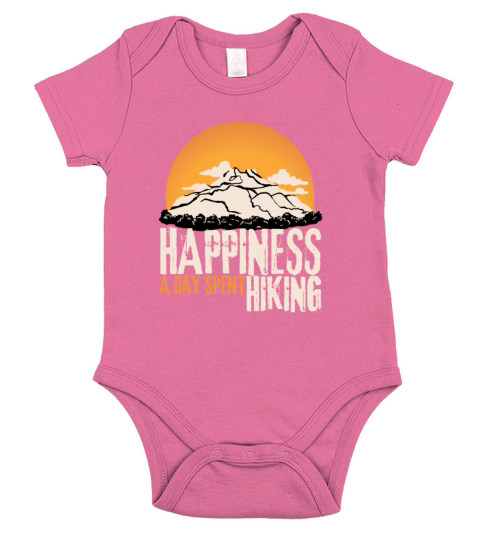 Happiness A Day Spent Hiking Short Sleeve Baby One-Piece