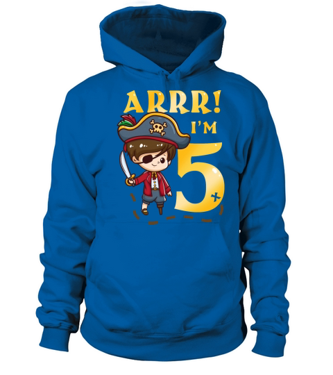 5th Birthday Pirate Captain Women's Hoodie