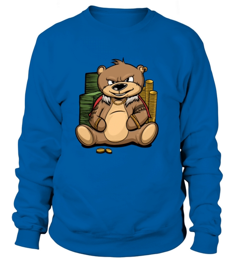 Teddy Bear Rick Gold Money Women's Sweatshirt