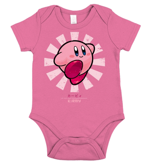 Kirby Retro Japanese Short Sleeve Baby One-Piece