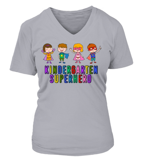 Kindergarten Superhero Shirt Women's V-Neck T-shirt