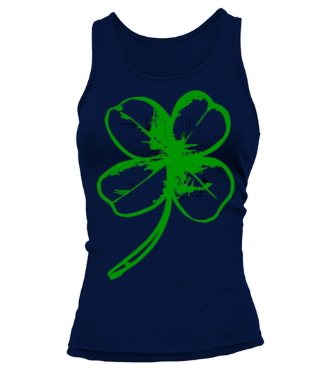 Ice Hockey Shamrock Clover St Patricks Tank top Woman
