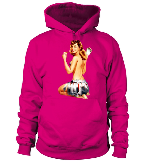 Vintage retro sexy girl pin up Women's Hoodie