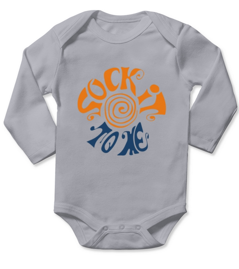 Sock It To Me Long Sleeve Baby One-Piece