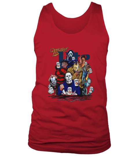 Miller Lite Horror film characters shirt Tank Top Unisex