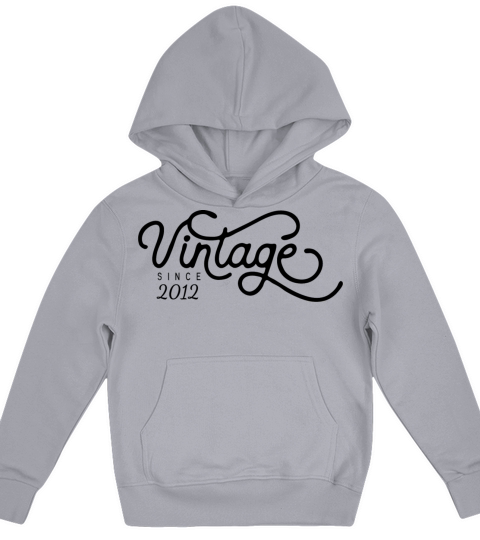 Vintage Since 2012 Birthday Gift Kids Hoodie